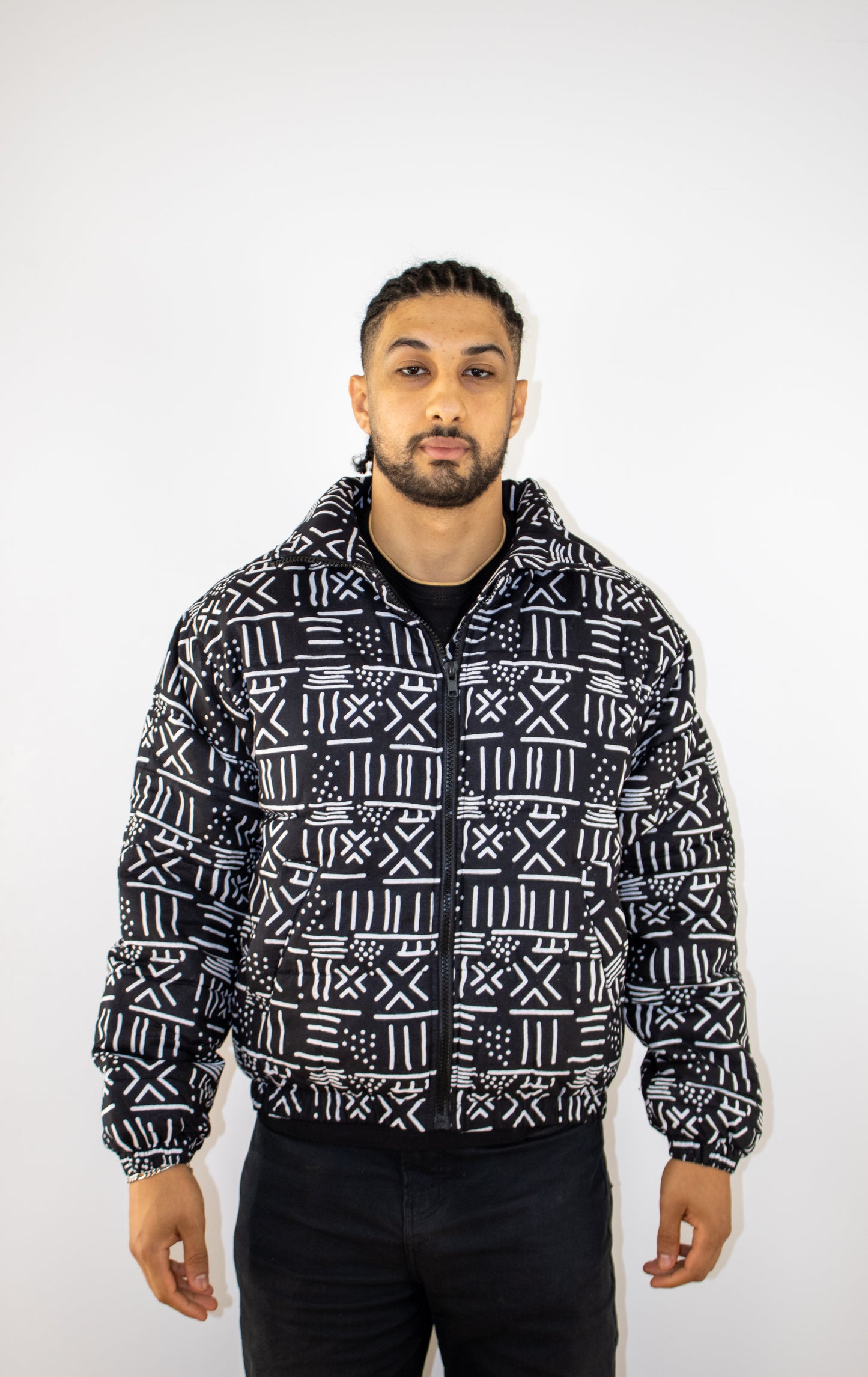 Kilima Puffer Jacket - Black/White