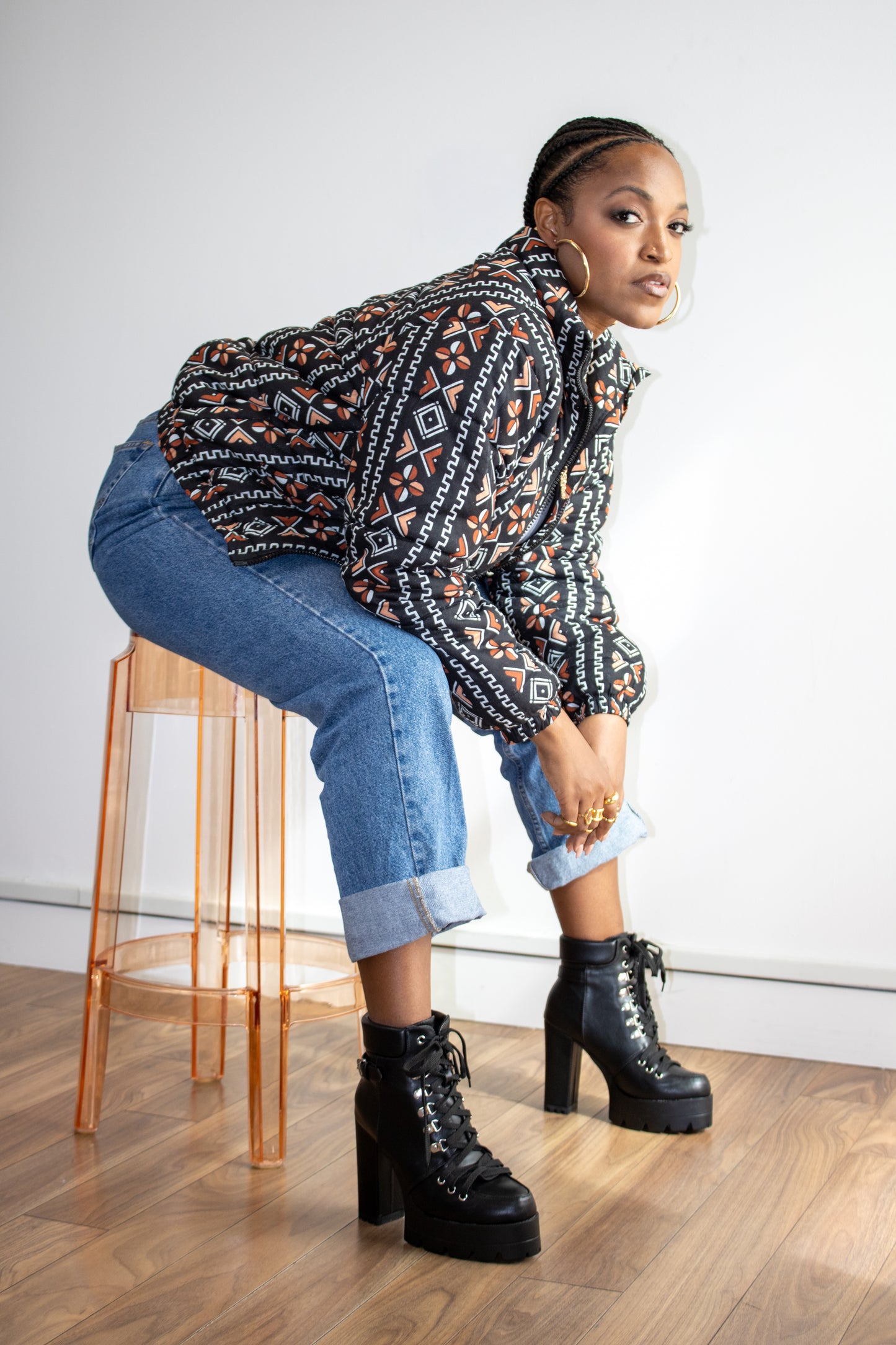 Kilima Puffer Jacket - Striped