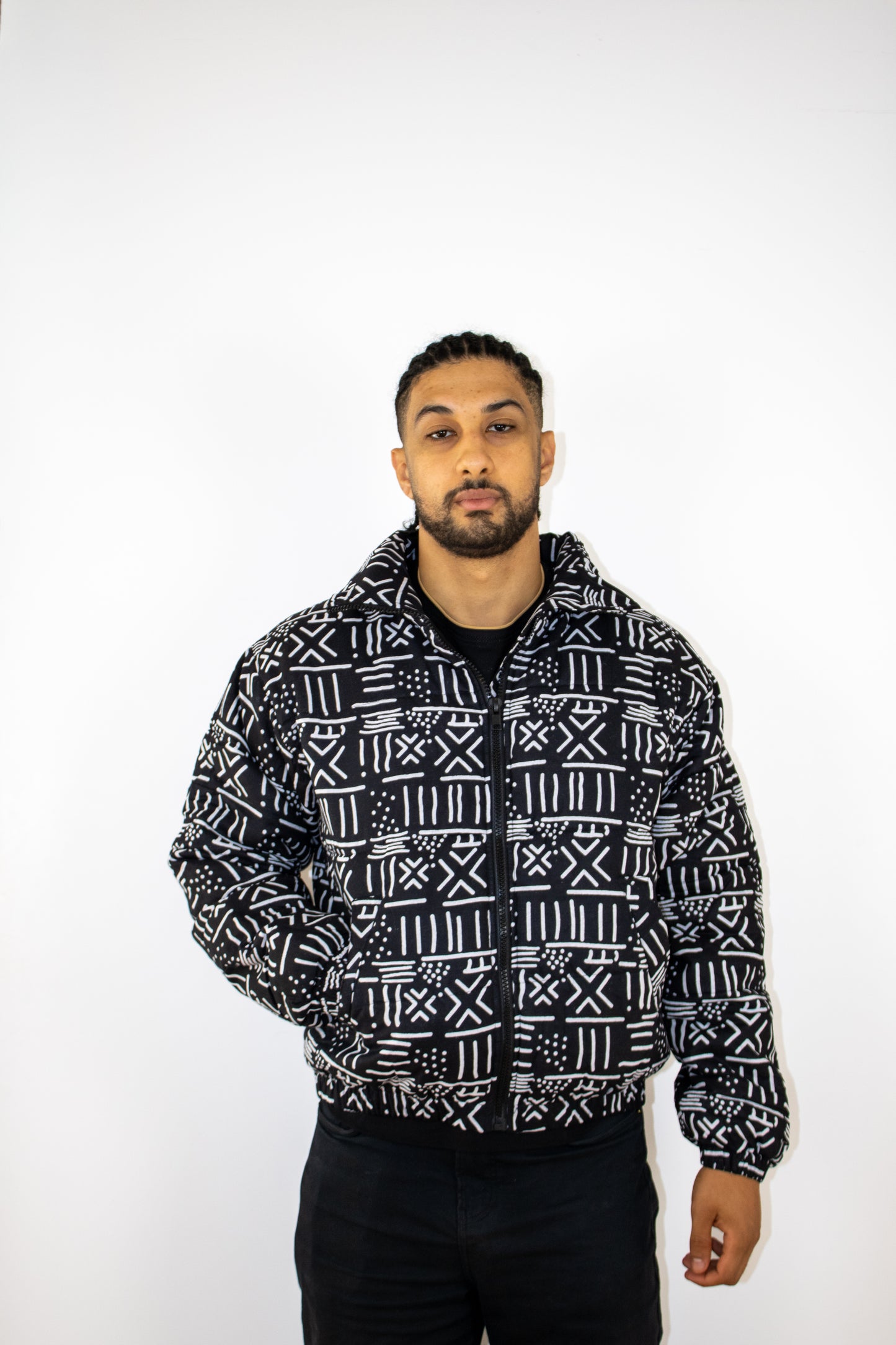 Kilima Puffer Jacket - Black/White