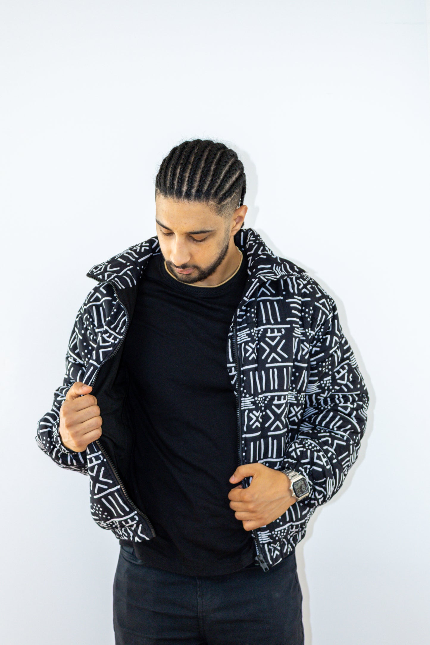 Kilima Puffer Jacket - Black/White