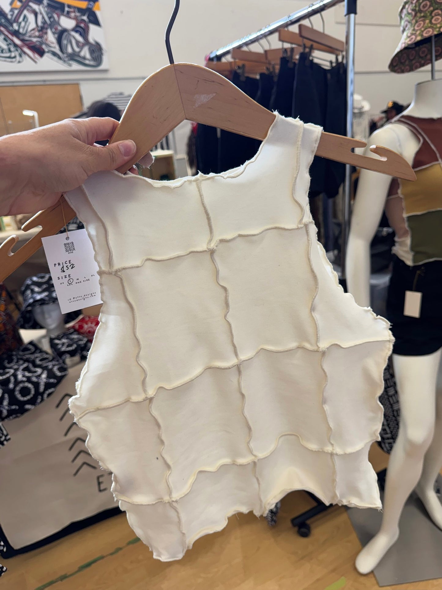 Retro Tank - Cream