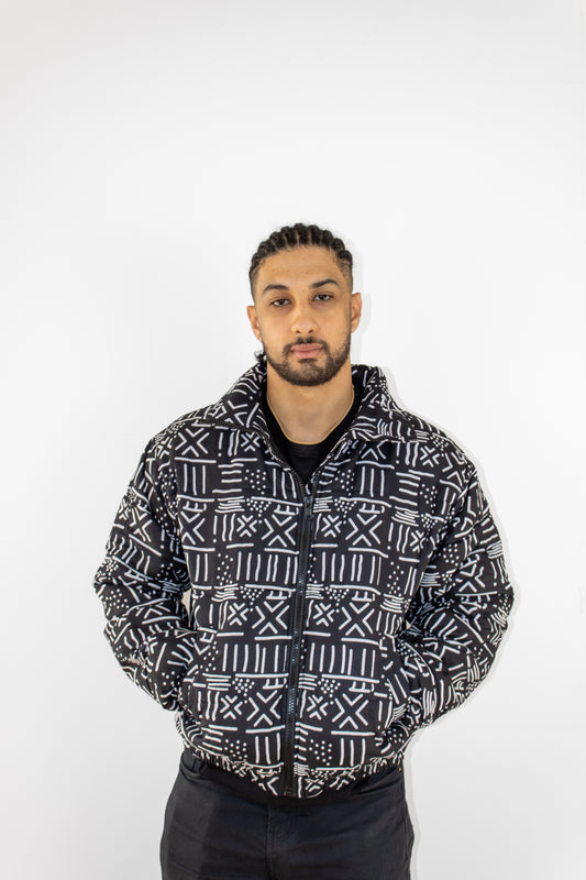 Kilima Puffer Jacket - Black/White